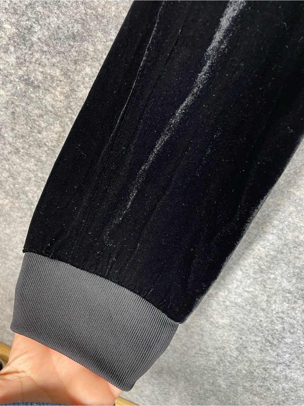 Theory Black Silk Blend Velvet Jogger Pull On Pants Small Luxe Lounge Tapered - Picture 10 of 14